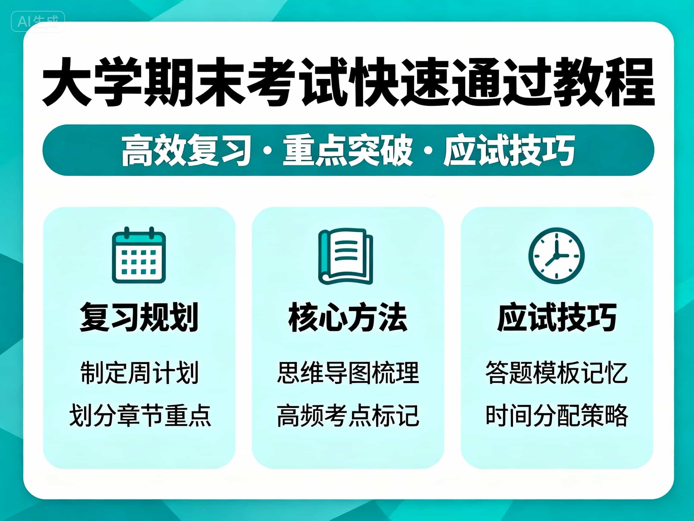 大学期末考试快速通关教程 | 洛瑶教程网